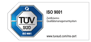 TÜV SÜD ISO 9001 – Zertifiziertes Qualitätsmanagementsystem